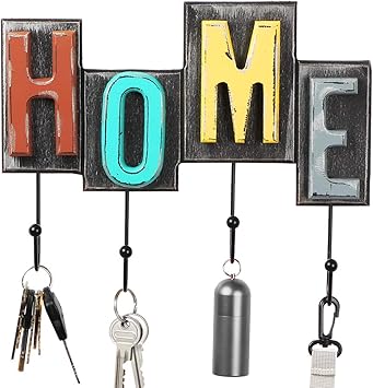 Amazon Com Homode Rustic Key Holder For Wall Decorative Home