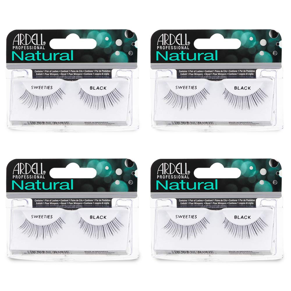 Ardell Natural Lashes False Eyelashes Sweeties Black (4 pack)