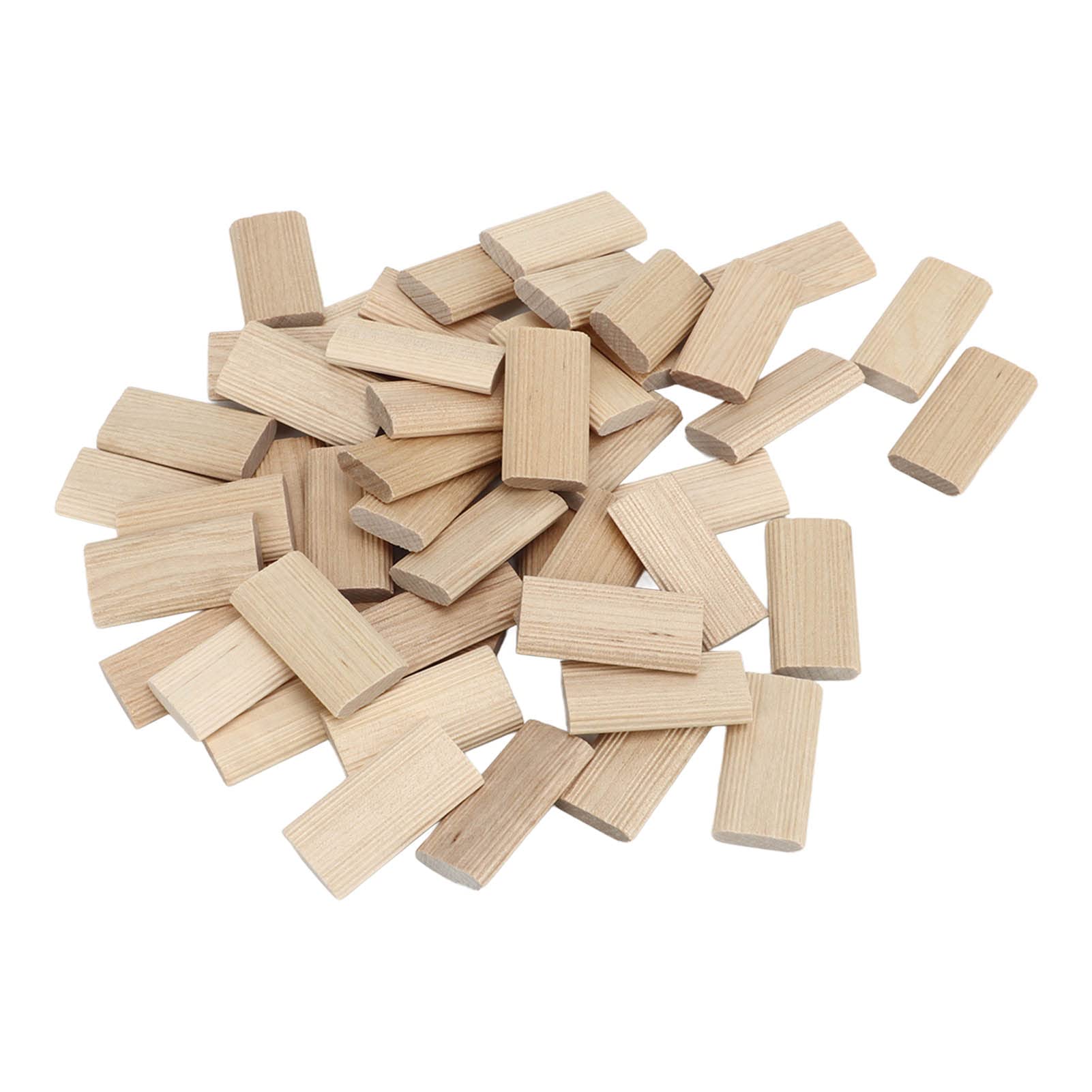 Asixxsix Beechwood Loose Tenons, 50 Pack 6 X 40mm Beech Wood Domino Tenon, Domino Tenon for Domino Loose Tenon Joinery Systems, Crafting Woodworking, Furniture Splicing, Cabinet Making