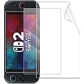 SOONORY Compatible with Nintendo Switch 2 Screen Protector Film, Flexible Soft Full Coverage Clear Thin TPU Film,Anti-Bubble,High Definition,Anti Scratch for Switch 2 7.9" in 2025