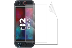SOONORY Compatible with Nintendo Switch 2 Screen Protector Film, Flexible Soft Full Coverage Clear Thin TPU Film,Anti-Bubble,High Definition,Anti Scratch for Switch 2 7.9" in 2025