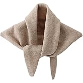 TYATVS Knitted Triangle Scarf for Women Y2k Head Scarf Downtown Girl Aesthetic Accessories Streetwear Triangle Shawl