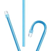 LA MIERE 100 Dental Saliva Ejectors Disposable - Medical Grade Latex Free Evacuation Suction Tips - Flexible Tube with Tip in Blue (1 Bags of 100)