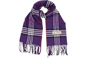 TZ Promise Tartan Plaid Cashmere Feel Classic Soft Luxurious Winter Scarf For Men Women