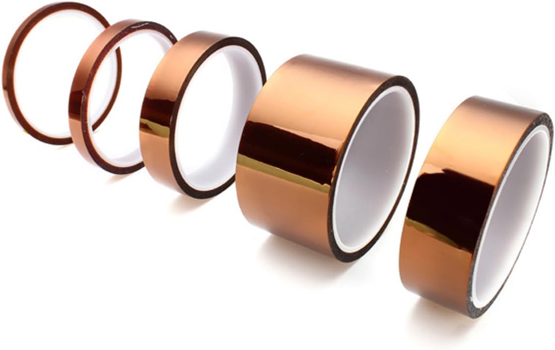 Youmile 5 Size 5mm 10mm 20mm 30mm 50mm 30m/100ft BGA High Temperature Film Heat Resistant Polyimide Kapton Tape Gold Resisting Sticky - Image 5