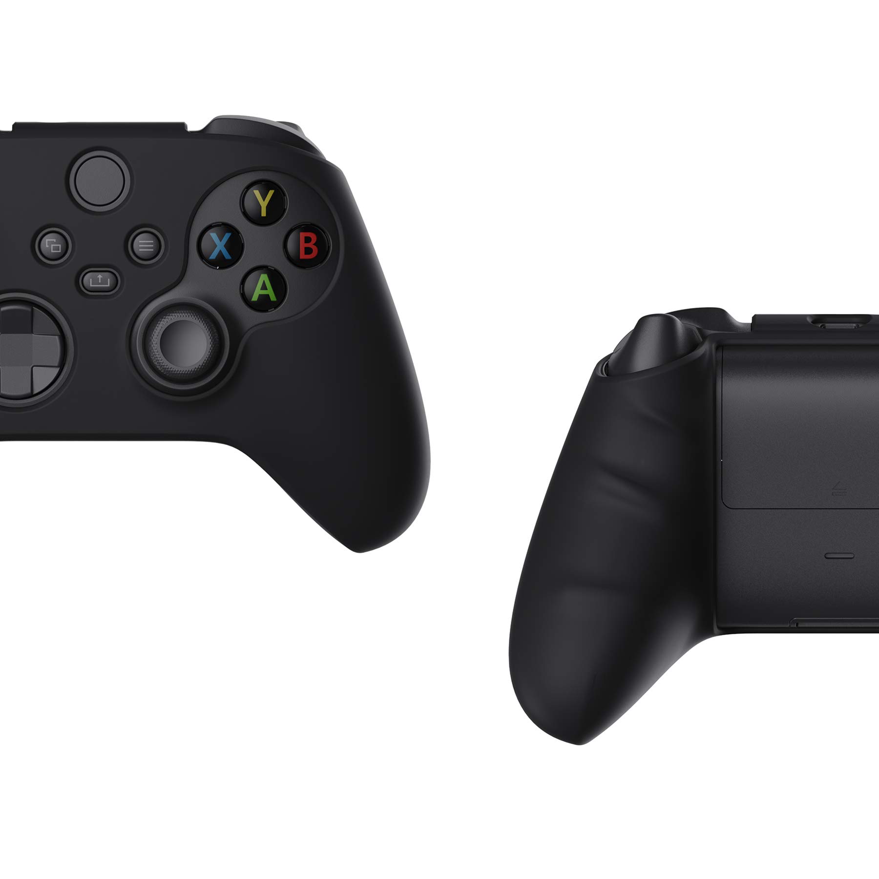 PlayVital Silikon Hülle für Xbox Series X & S Controller,Case Anti-Rutsche Schutzhülle Hülle Griffe Skin Weiches Gummi Grips für Xbox Series X & S Controller(Schwarz) 9