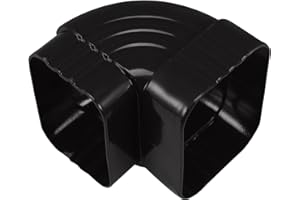 Roleader Downspout Elbow Metal Connector 3.54X3.46X2.55 Inches Bend Angle Adapter with Corrugated Fitting
