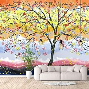 Wall Murals for Bedroom Abstract Great Tree Removable Wallpaper Peel and Stick Wall Stickers - 66x96 inches