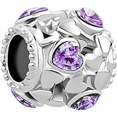 SBI Jewelry Birhtstone Charms Compatible with Pandora Bracelet Gift for Women Family Love Beads Birthday Dangle Jewelry for Women