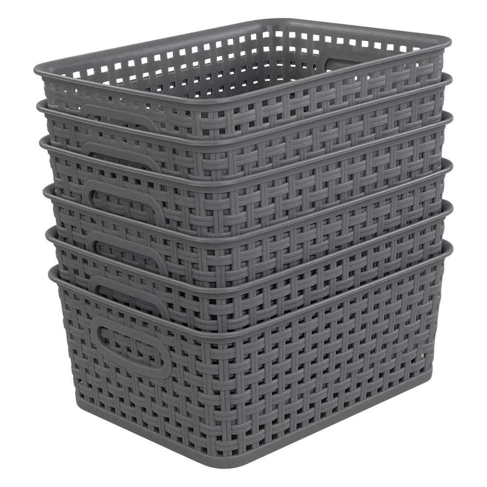 Buy > grey plastic storage baskets > in stock