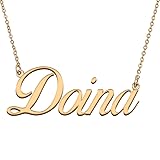 HUAN XUN Customized Custom Simple Any Name Necklace