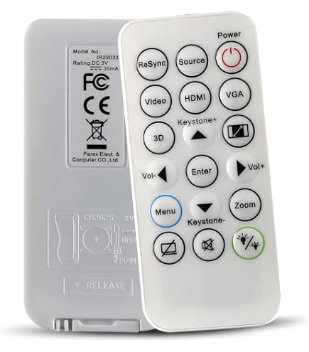 Telecomando Sostitutivo Per Proiettori Optoma ZW350S, ZK450, ZH520 E Altri – Infrarossi, Modello HR21G-YHGD03