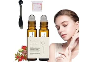 MCGOTASY Time Eraser Rollerball Castor Oil And Frankincense, Castor Oil and Frankincense Eye Roller, Time Eraser Rollerball for Eyes, Time Eraser - Under Eye Rollerball, Time Eraser Rollerball Under Eye (2Pcs)
