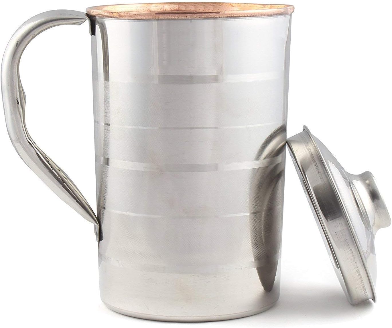 Buy Manav Copper Jug with Stainless Steel Coating Leak Proof