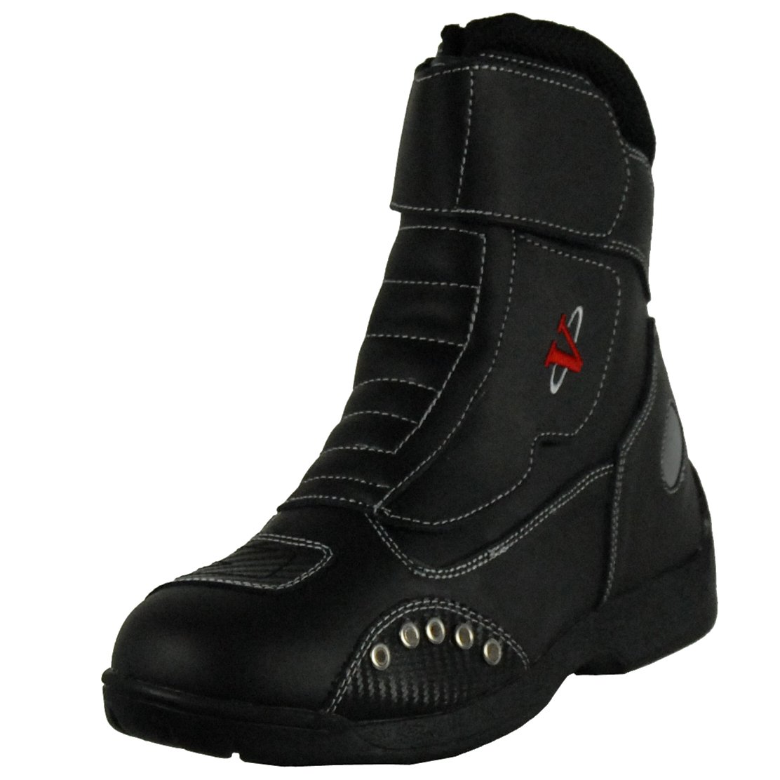 Vega Matrix Men's Motorcycle Boots (Black, Size 10) Automotive