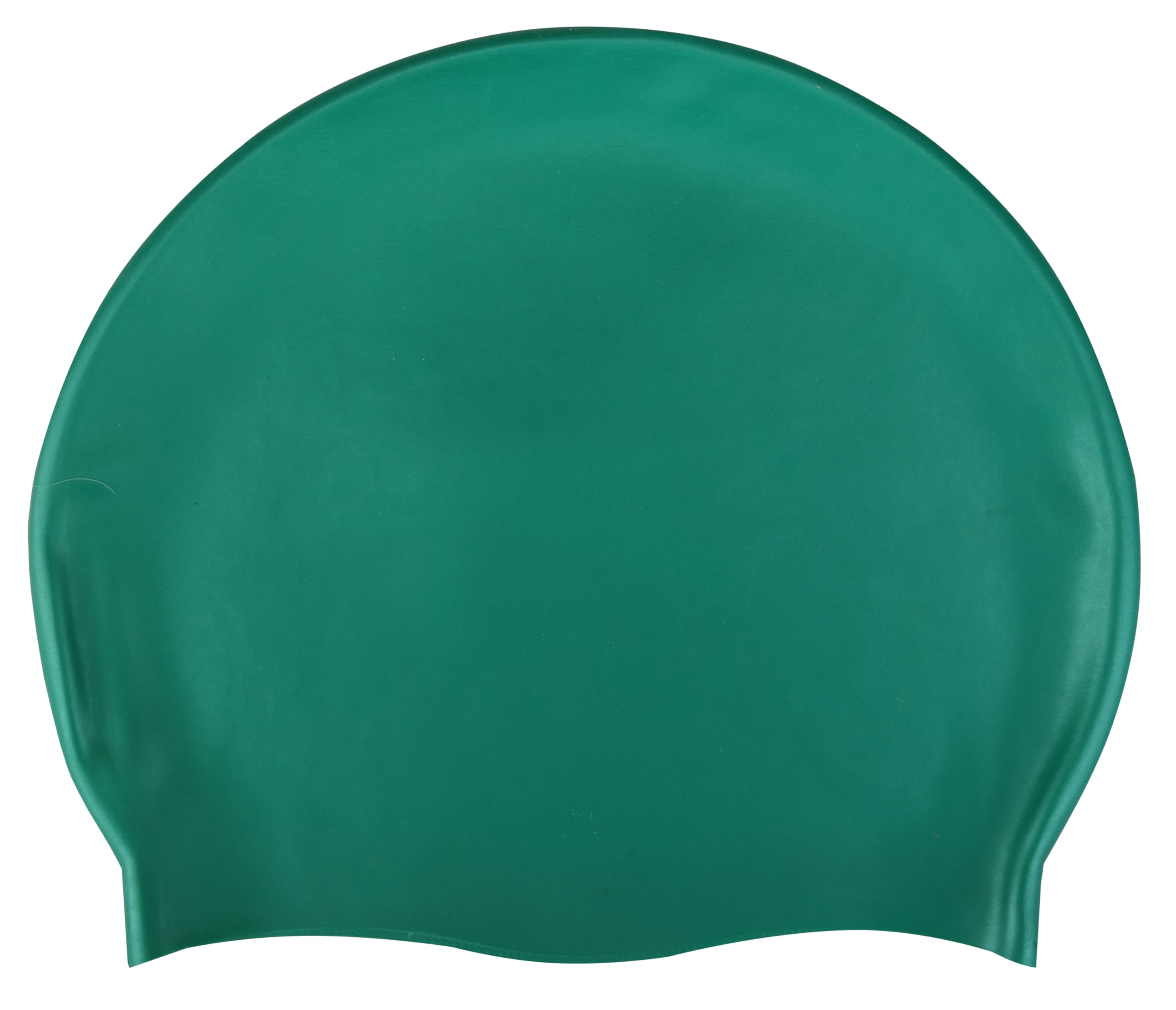 CHEX Stretchy Silicone Unisex Women Men One Piece Swimming Hat Swim Cap Plain Unbranded Fluo Dark Pastel Colours One Size Adults 8+ Years Easy Pull On Swim Hat (Dark Green)