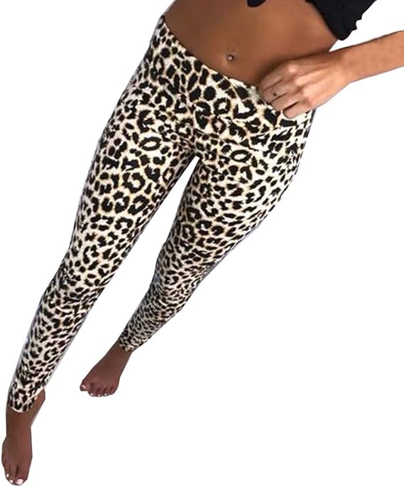 Mujer Pantalones Elásticos Impresión Pantalones de Yoga de ...