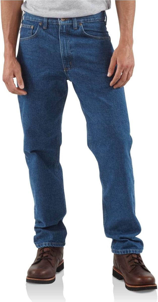 Carhartt Men's B18 Denim Straight Fit Jean 34W x 32L