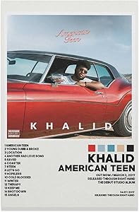 Khalid Poster American Teen ^ Canvas Poster Bedroom Decor Sports Landscape Office Room Decor Gift Unframe-style112×18inch(30×45cm)