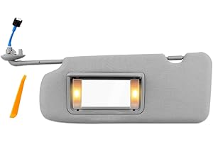 JUQAFY Driver Side Sun Visor Fit for Honda CRV CR-V 2017 2018 2019 2020 2021 2022 Replace 83280-TLA-A12ZB, Gray