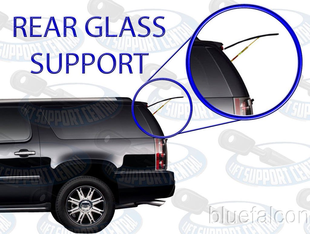 Two Rear Window Gas Charged Lift Supports for 20082011 Mazda Tribute