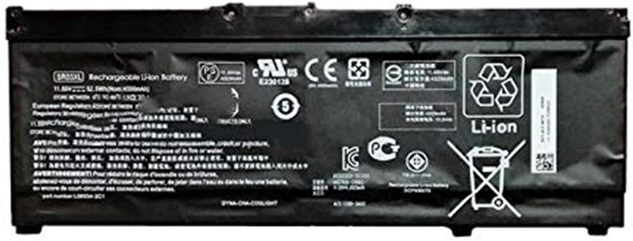 SR03XL L08934-1B1 L08855-855 HSTNN-IB8L L08934-2C1 L08934-2B1 TPN-Q194 Laptop Battery Replacement for Hp Pavilion 15-CX0058WM 15-CX 15-CX0000 Envy x360 15-CN0000 17-bw0000 Series(11.55V 52.5Wh)