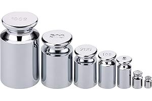 7 PCS Calibration Weights, Scale Calibration Weight Set 1g 2g 5g 10g 20g 50g 100g, Carbon Steel Small Weight, Scale Weights f