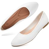 Hash Bubbie Women's Flats Shoes Ballet Flats Dress Shoes Comfortable PU Leather Slip on Shoes for Women