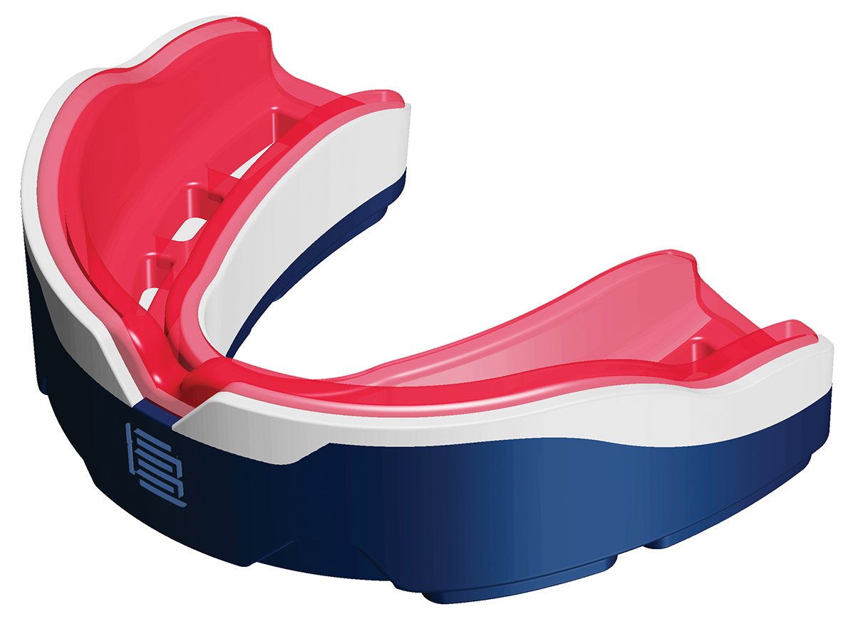 Makura Tephra Max Mouthguard (Dark Blue/White/Red, Senior)
