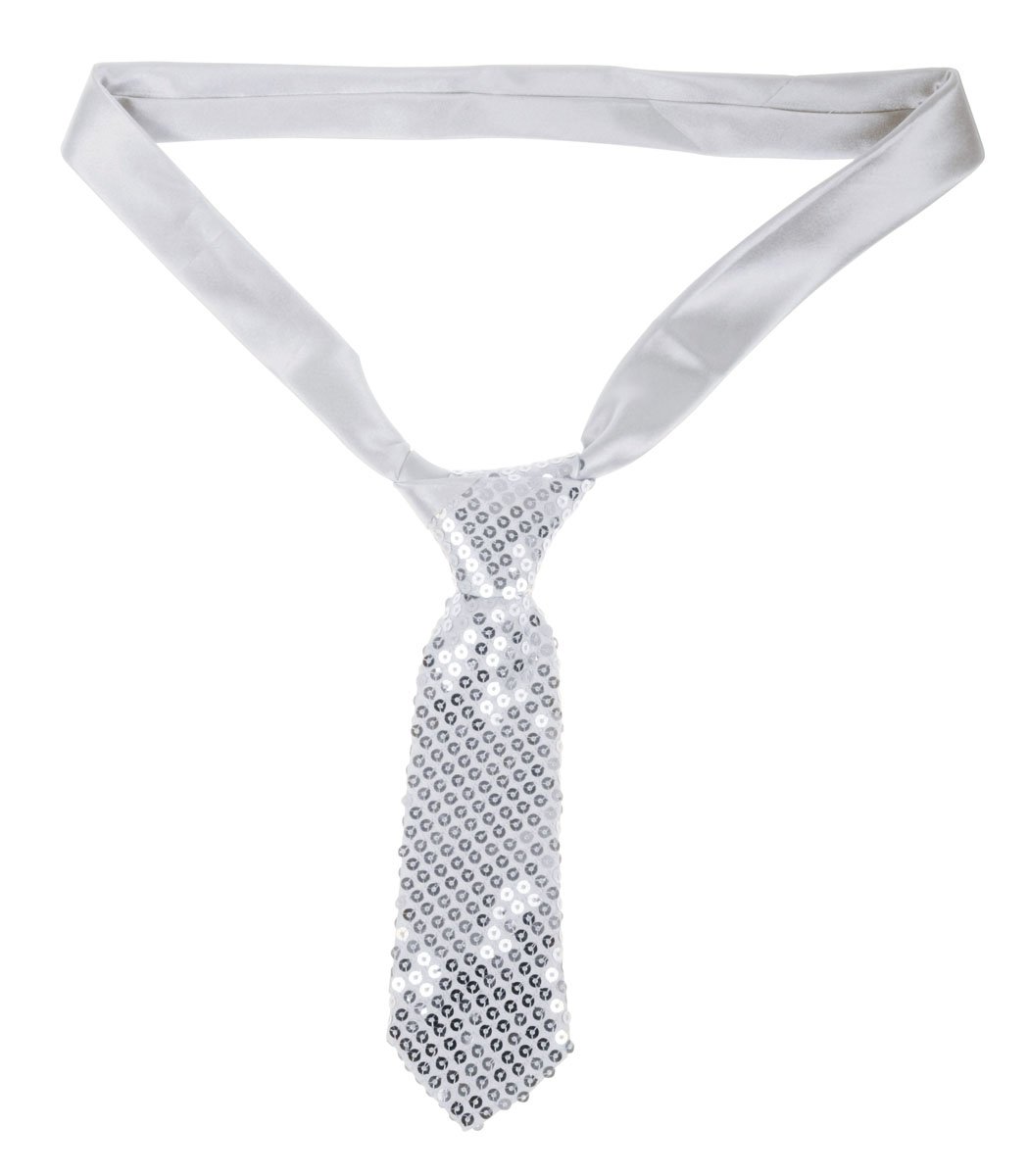 Folat - Silver Metallic Tie with Glitter