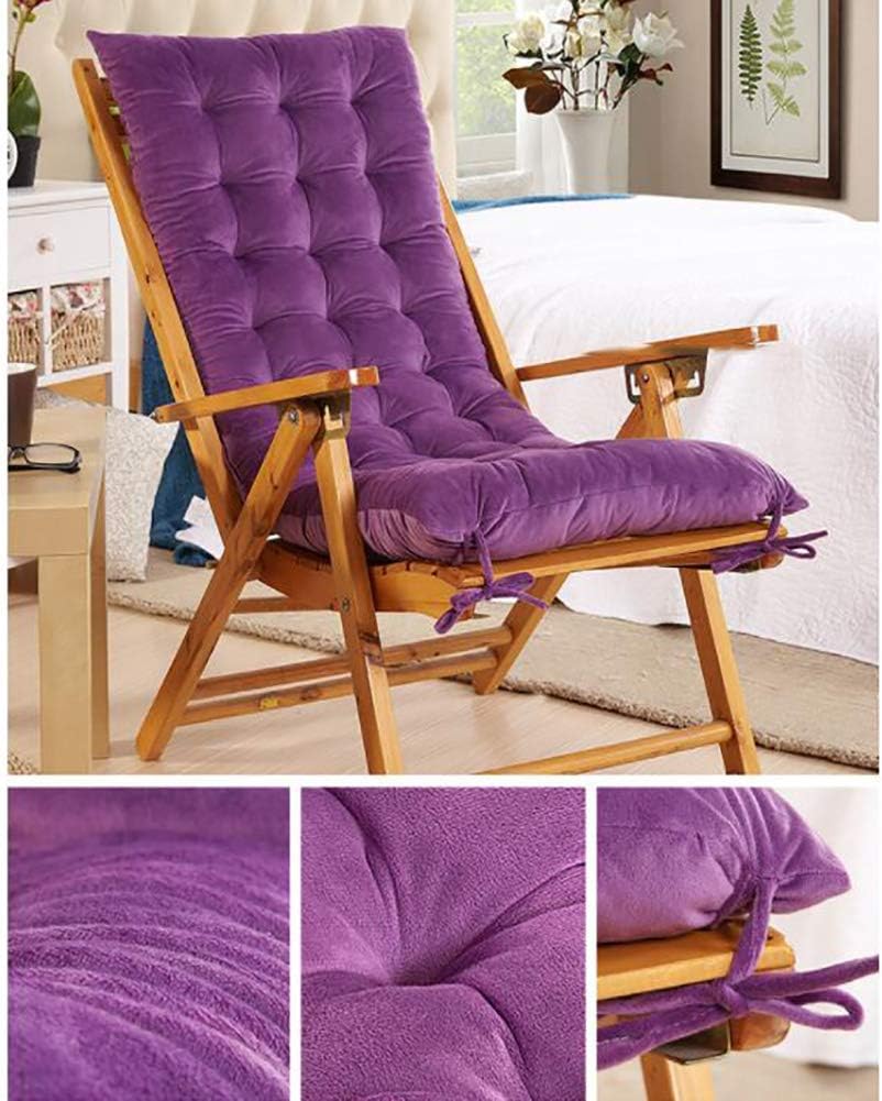 chase lounges indoors on Thick Soft Armchair Cushion With Ties Indoor Outdoor Garden Patio Chaise Lounger Cushion Brown 120x48cm Jffffwi