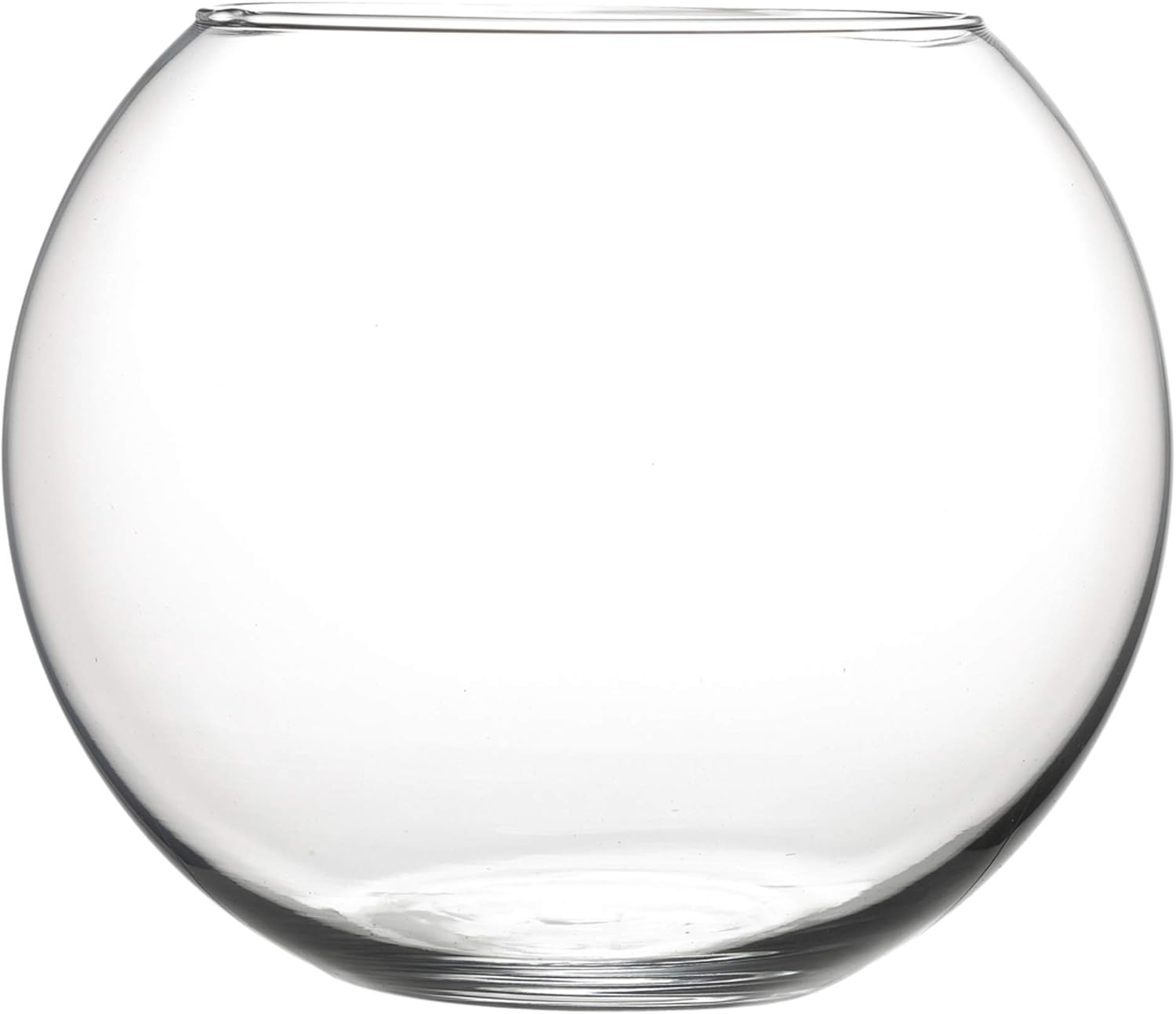 URBNLIVING Elegant Round Glass Vases in Various Sizes Ideal for