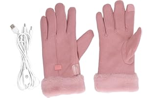 Yosoo Health Gear USB Heated Gloves, Rechargeable Electric Heating Full Finger Warm Gloves for Winter Outdoor Cycling Skiing 