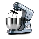 MURENKING Stand Mixer,5.3-Qt &amp; 500W &amp; 6+P Speed MK36 Tilt-Head Kitchen Electric Food Mixers Home Baking Dough Machine with Accessories (Gray Blue)