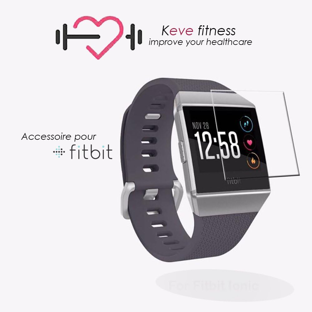 (Pack 3) Tempered Glass Screen Protector for fitbic Ionic