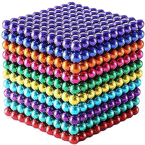Vindatech 1000 Pieces 3MM Magnets Sculpture Building Blocks Toys for Sculpture Stress Relief Magnet Intelligence Development&Office Toy for Adult (10 Colors Set)