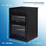 Altimo CEDC602B Electric Double Oven Cooker Ceramic Hobs 64L 30L view 3