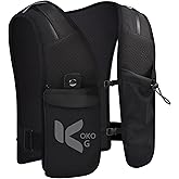 Ultra-Light Running Vest with Water Bottle – Breathable Hydration Pack with Adjustable Fit, Reflective Strips & Multi-Pocket Storage for Trail Running, Hiking, Cycling & Outdoor Adventures