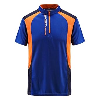 Herren Kurzarm Poloshirt Sommer T-Shirt Rundhals-Ausschnitt Kurzarm Shirt Mit Rundhalsausschnitt Hemd Freizeit Hemden