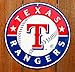Texas Rangers 12 inch Baseball Style Metal Circle Sign