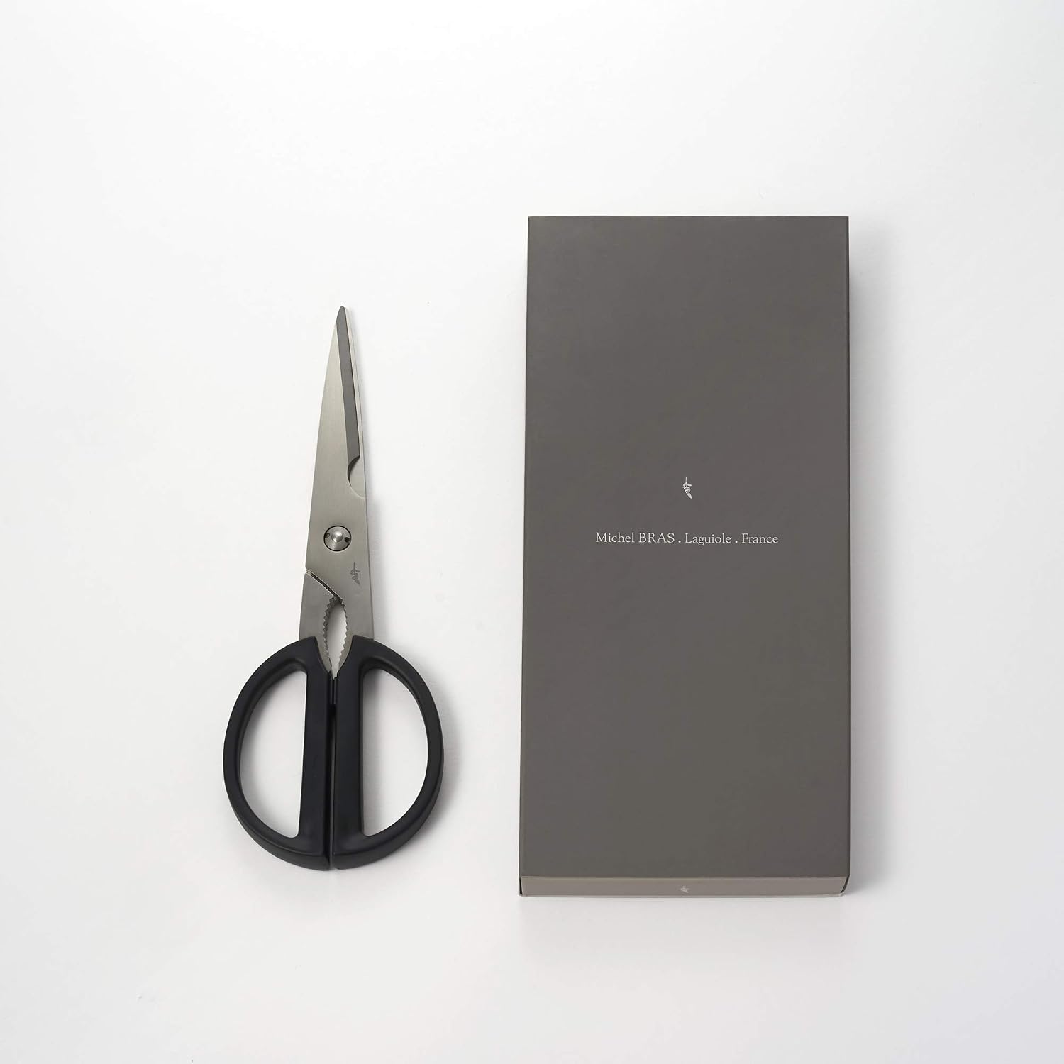 KAI Michel Bras Japanese Kitchen Scissors large, black with a total length of 23 cm, blade 14 cm - Image 5