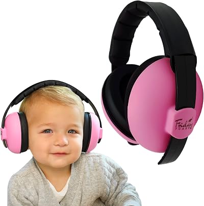 Friday 7Care Baby Ear Protection Pink Noise Cancelling Headphones 0-24m