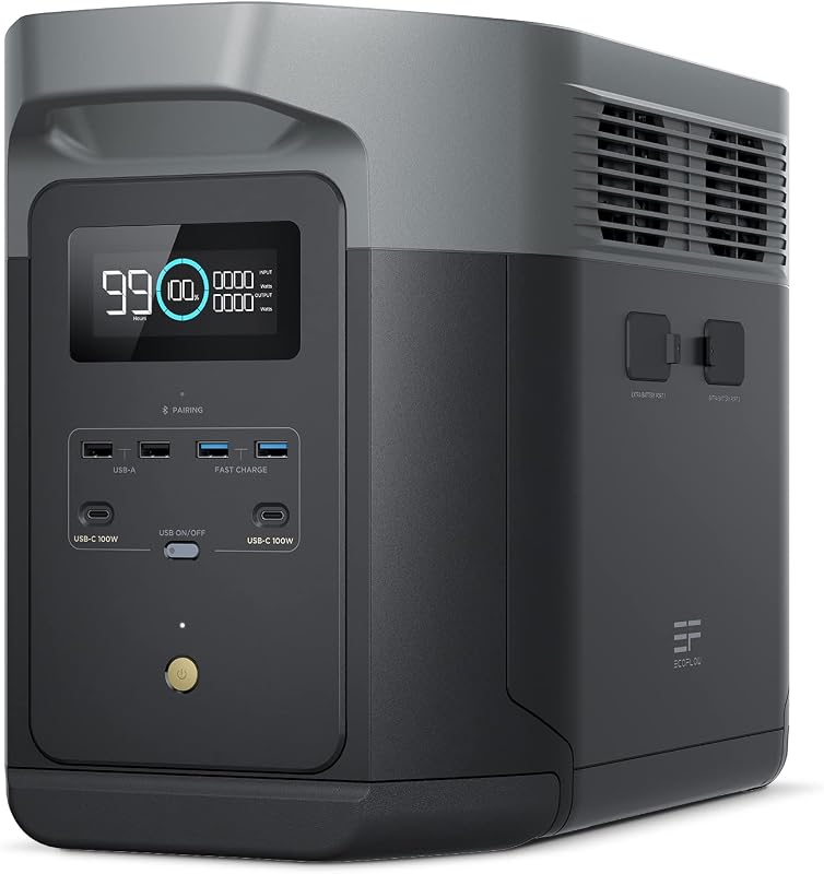 EcoFlow DELTA 2 Max tragbare Powerstation 2 048 Wh, 3000W Max Ausgang