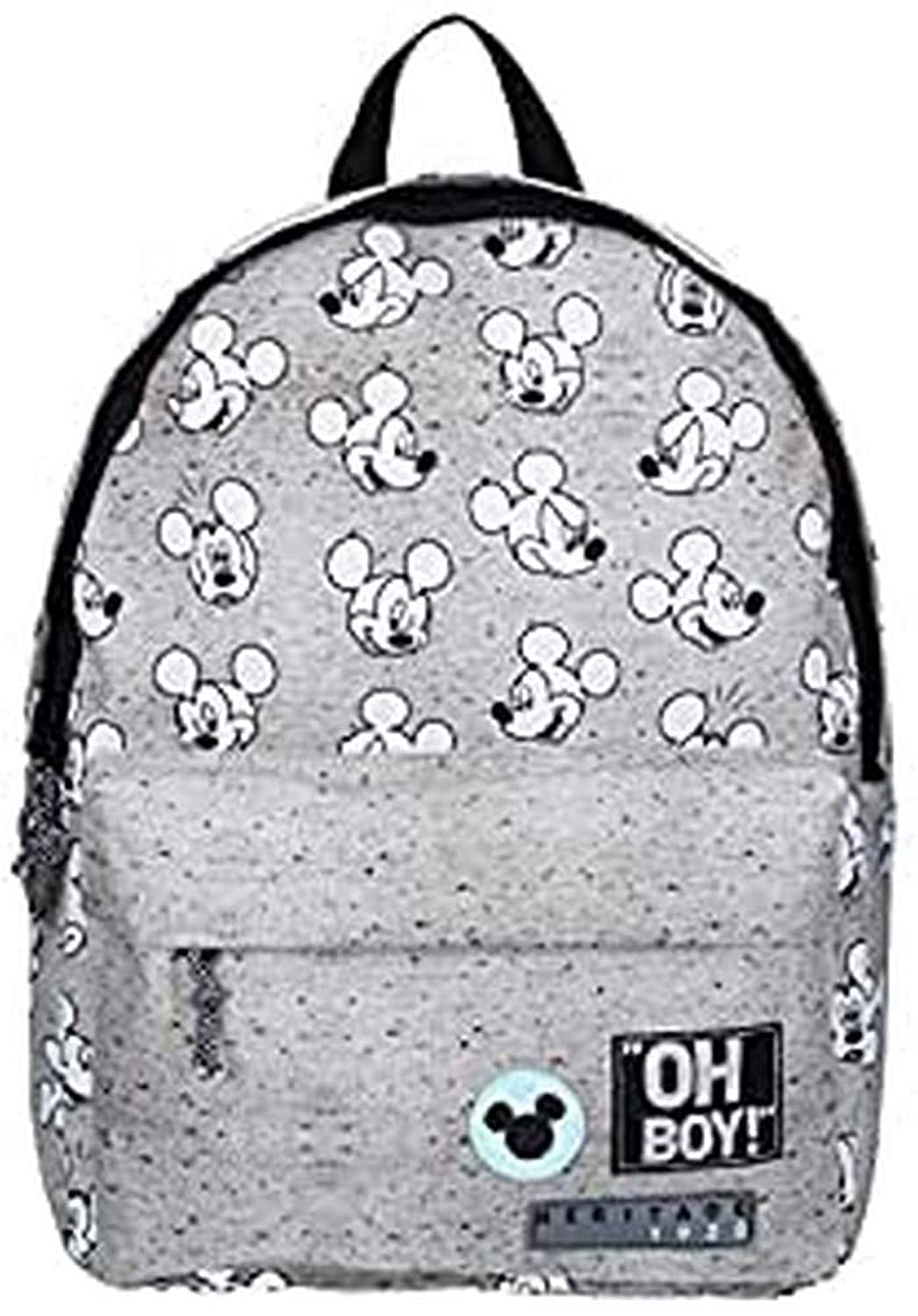 Mickey Mouse Go for It!, Grey, H: 39 cm, L: 29 cm W: 16 cm, Grey, H: 39cm, L: 29cm W: 16cm