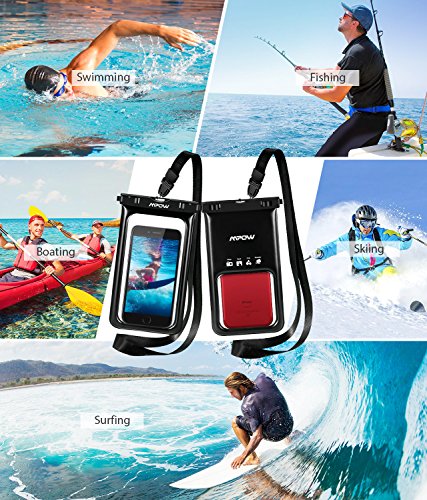 Mpow [ upgraded ] Floating Waterproof Case, IPX8 Waterproof Phone Case Underwater New Type TPU Dry Bag for iPhone 8/8plus/7/7plus/6s/6/6s plus Samsung galaxy s8/s7 Google Pixel HTC10 (2-Pack) - Thumbnail 6
