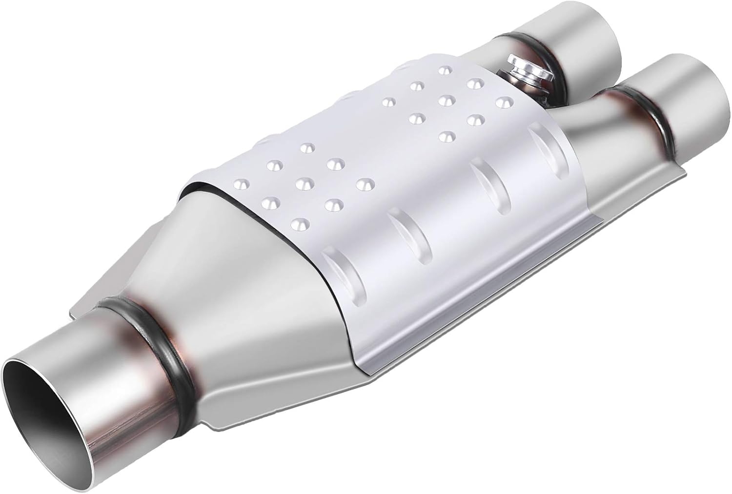 Amazon Com Autosaver88 Atcc0020 Universal Catalytic Converter Epa Compliant Single Inlet Double Outlets Automotive