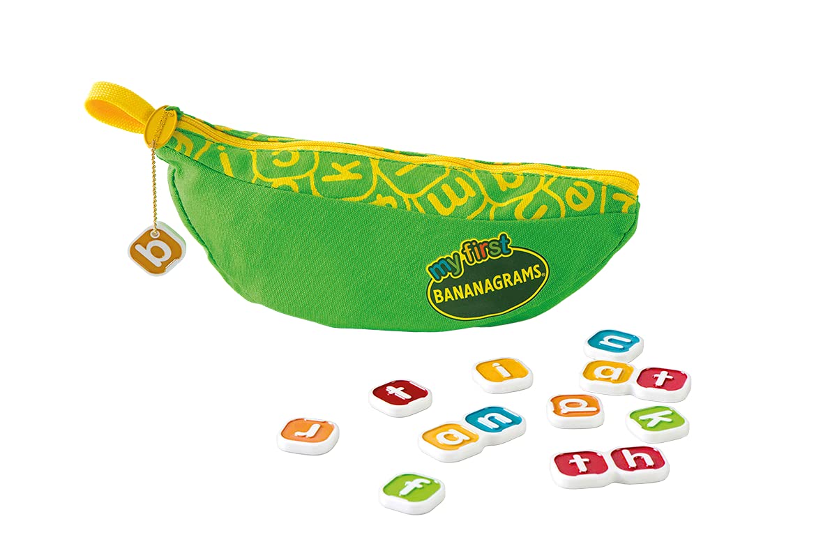 BANANAGRAMS, My first, Children's Game, Educational Game, 1-4 Players, From 4+ Years, 5+ Minutes, German