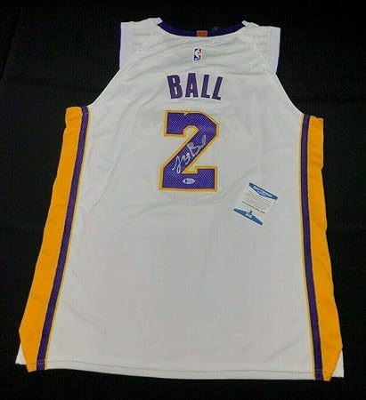 lonzo ball autographed jersey