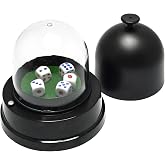 Gikfun Automatic Lucky Dice Roller Cup Set with 5 Dices for KTV Pub Bar Family Friends Party Games EK1883