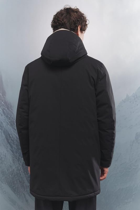 Winter Smart Daily Parka Sport Jacket, Black, XL para Hombre